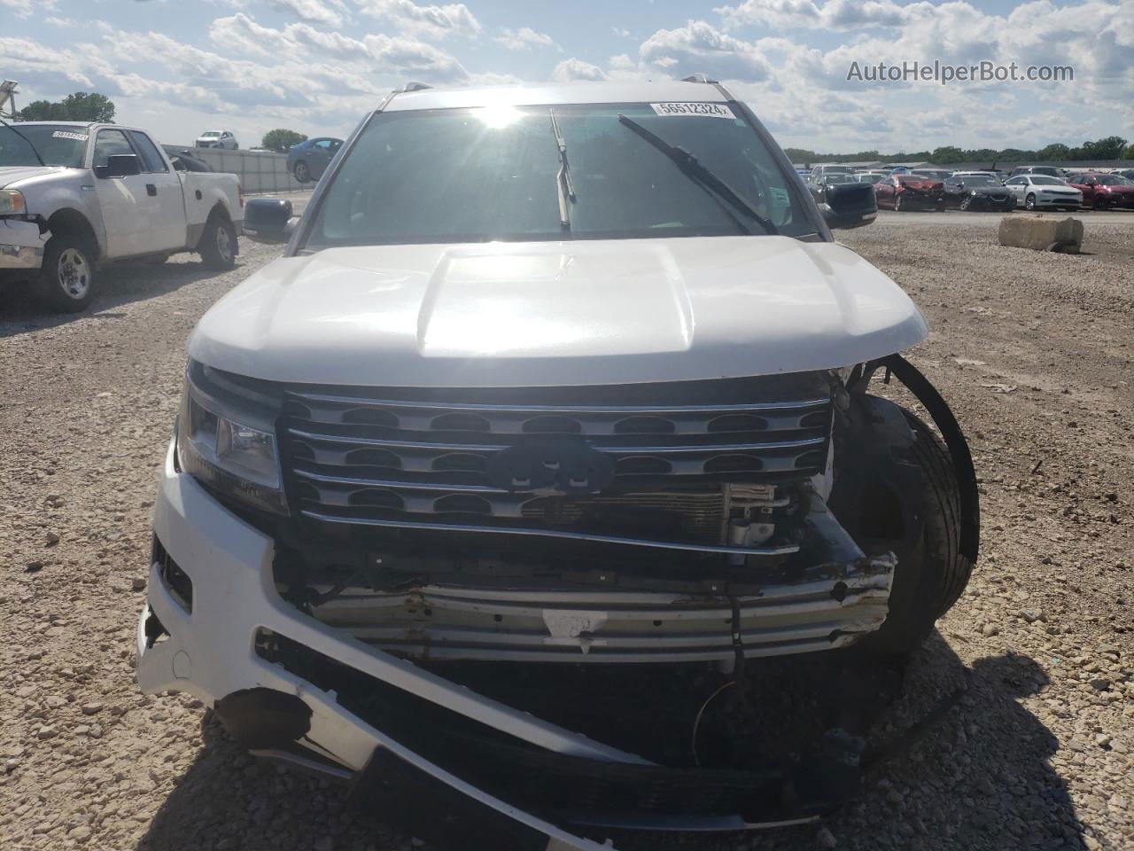 2017 Ford Explorer Xlt White vin: 1FM5K8D85HGD08147