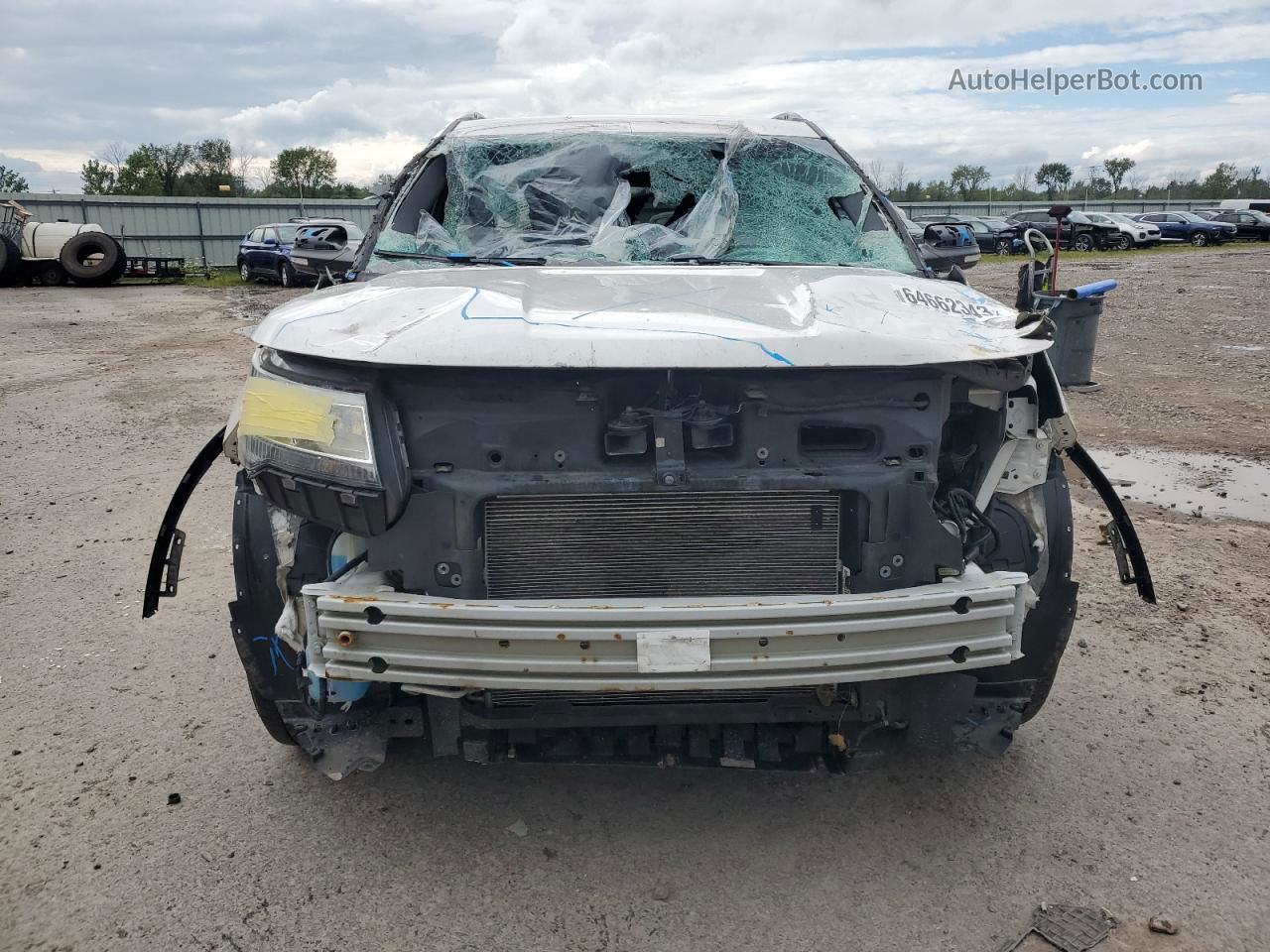 2017 Ford Explorer Xlt White vin: 1FM5K8D85HGE09785