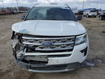 2018 Ford Explorer Xlt White vin: 1FM5K8D85JGA24717