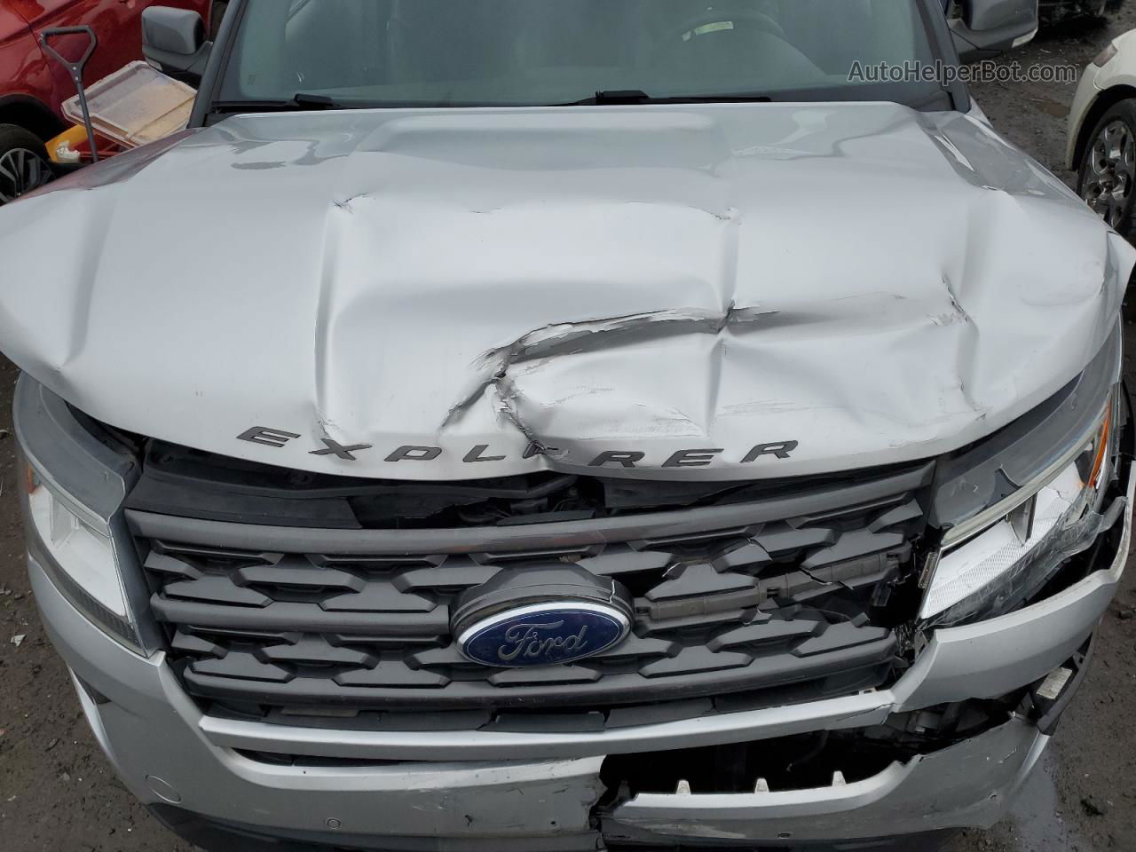 2018 Ford Explorer Xlt Silver vin: 1FM5K8D85JGB73290