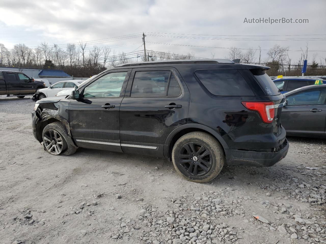 2018 Ford Explorer Xlt Black vin: 1FM5K8D85JGB86945