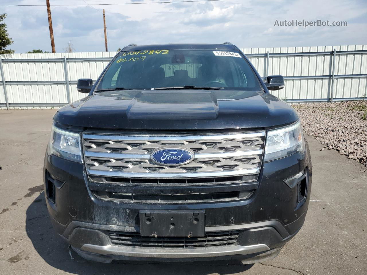 2018 Ford Explorer Xlt Black vin: 1FM5K8D85JGB94463