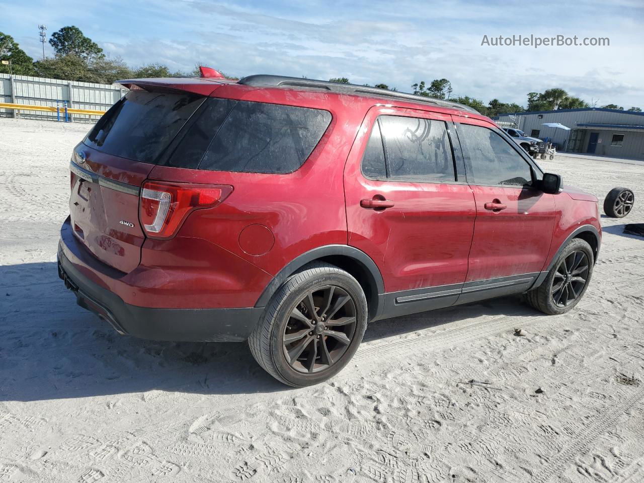 2017 Ford Explorer Xlt Burgundy vin: 1FM5K8D86HGB48733