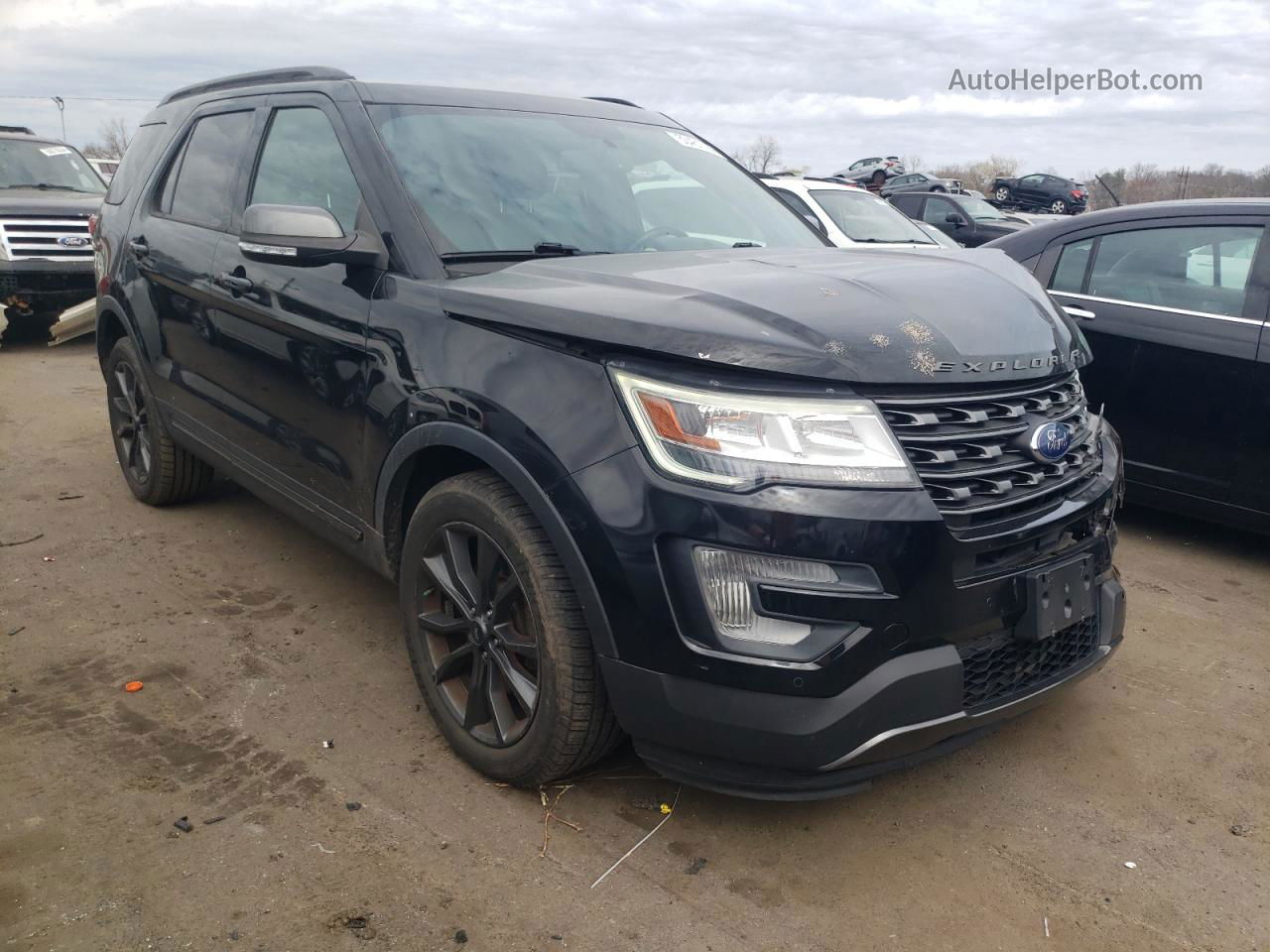 2017 Ford Explorer Xlt Black vin: 1FM5K8D86HGC50579