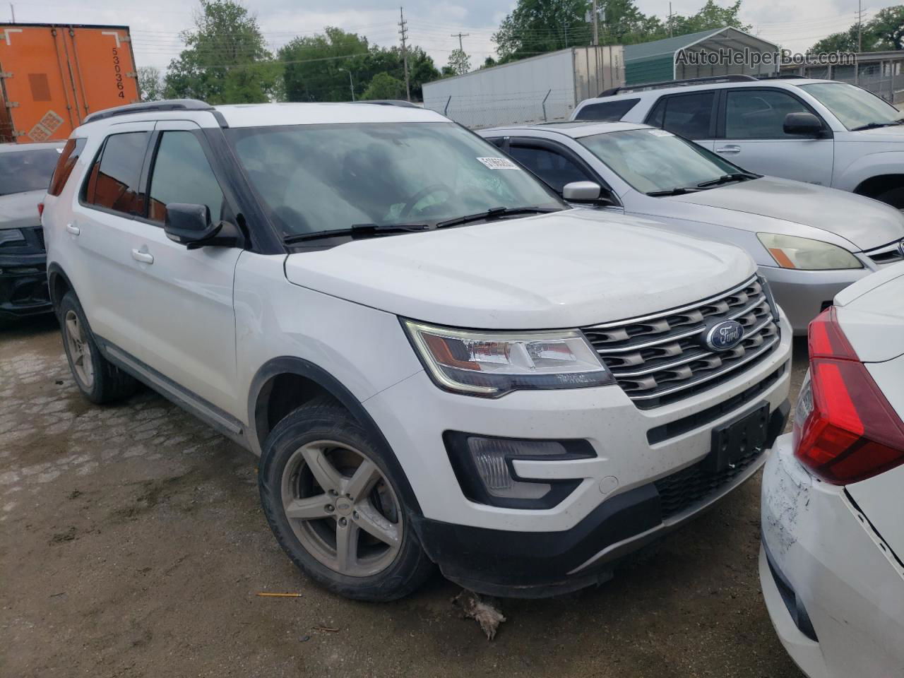 2017 Ford Explorer Xlt White vin: 1FM5K8D86HGD05788