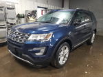 2017 Ford Explorer Xlt Blue vin: 1FM5K8D86HGD37432