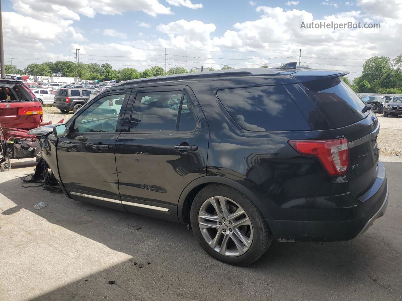 2017 Ford Explorer Xlt Black vin: 1FM5K8D86HGD38967