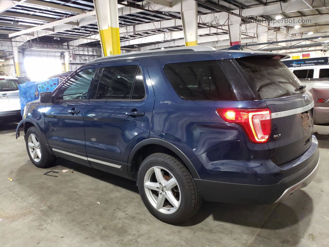 2017 Ford Explorer Xlt Blue vin: 1FM5K8D86HGD57065