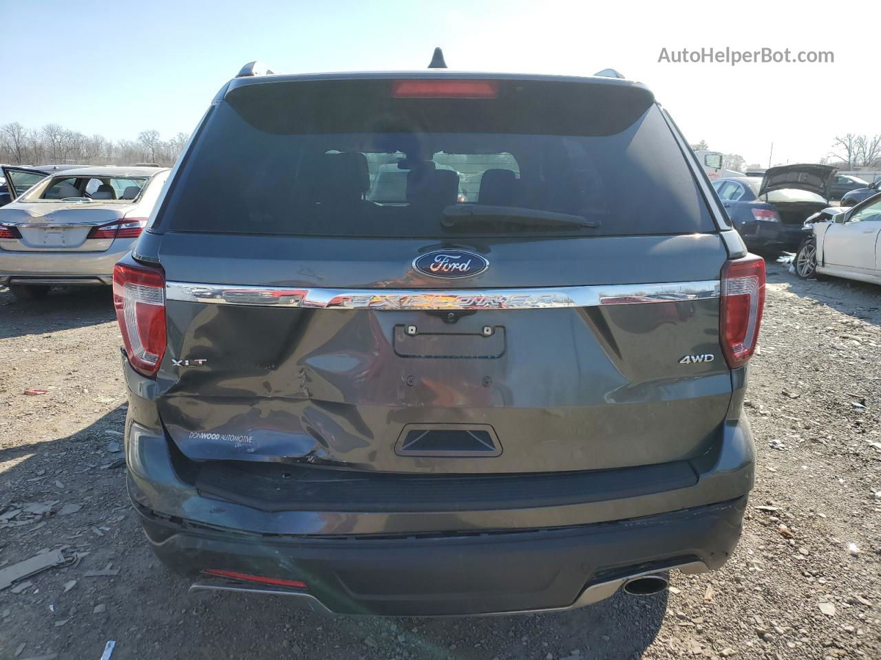 2018 Ford Explorer Xlt Серый vin: 1FM5K8D86JGA65714