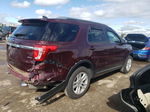 2018 Ford Explorer Xlt Burgundy vin: 1FM5K8D86JGB25409