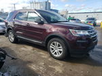 2018 Ford Explorer Xlt Burgundy vin: 1FM5K8D86JGB25409