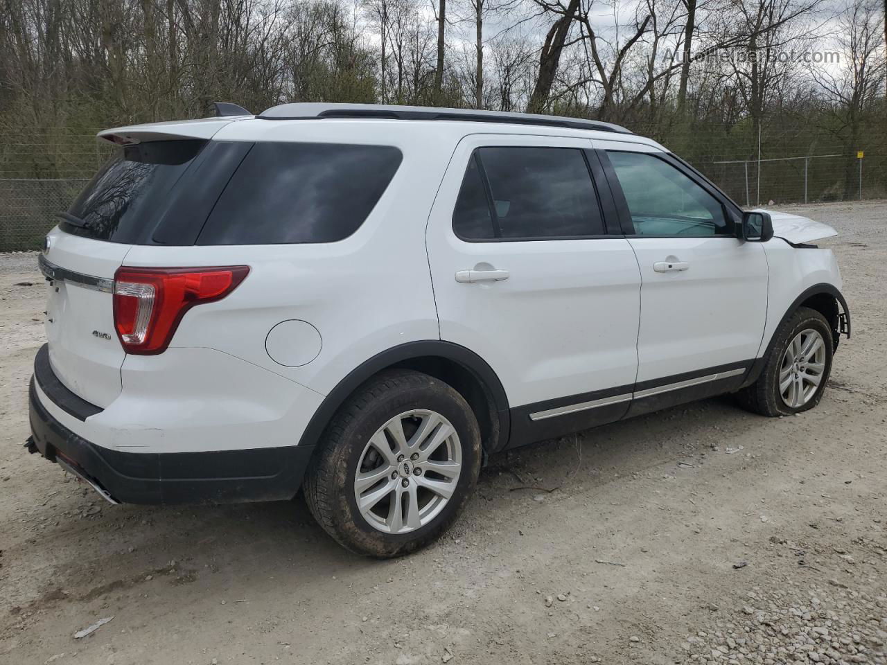 2018 Ford Explorer Xlt White vin: 1FM5K8D86JGB28505