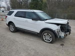 2018 Ford Explorer Xlt White vin: 1FM5K8D86JGB28505