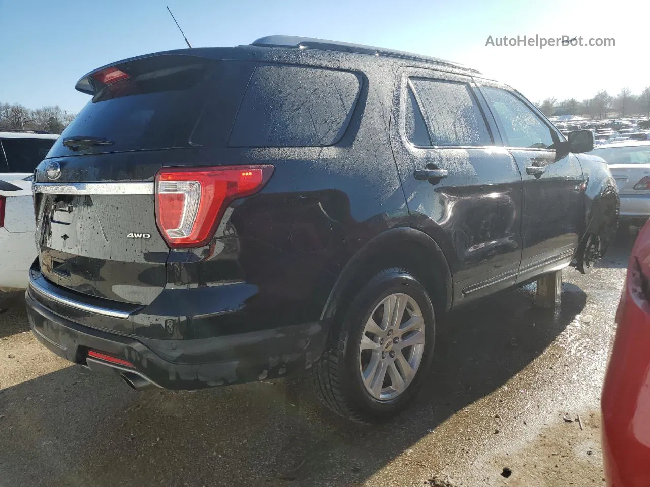 2018 Ford Explorer Xlt Black vin: 1FM5K8D86JGB94522