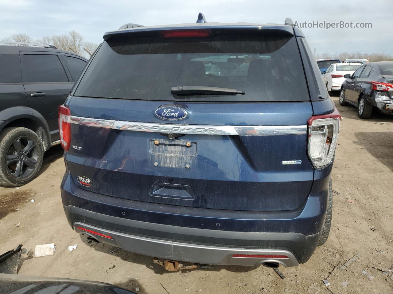 2016 Ford Explorer Xlt Синий vin: 1FM5K8D87GGA63429