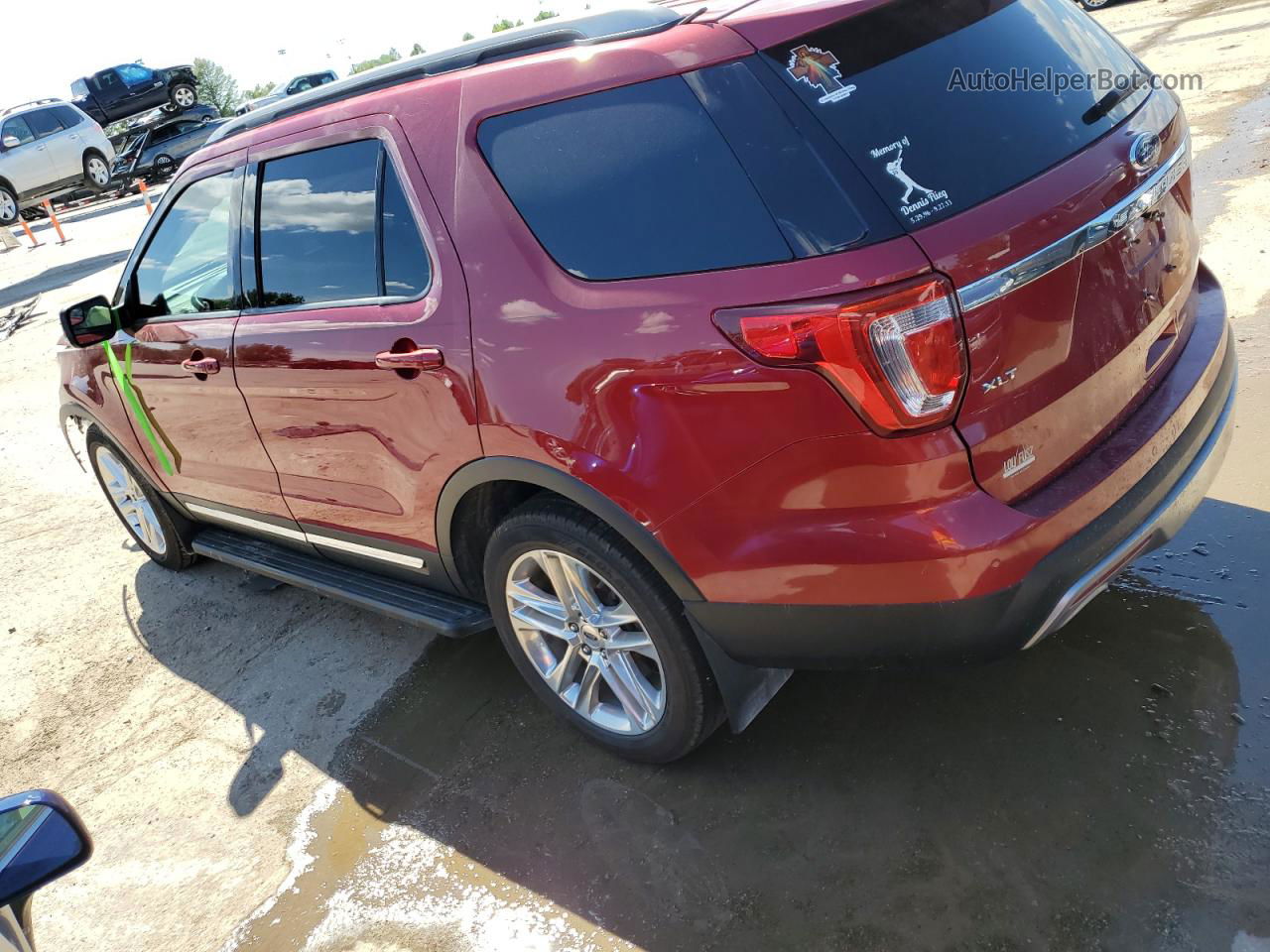 2017 Ford Explorer Xlt Красный vin: 1FM5K8D87HGC05232