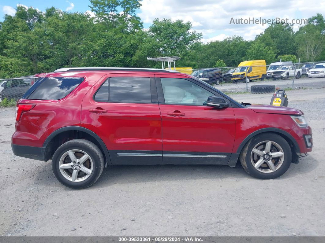 2017 Ford Explorer Xlt Red vin: 1FM5K8D87HGC50476