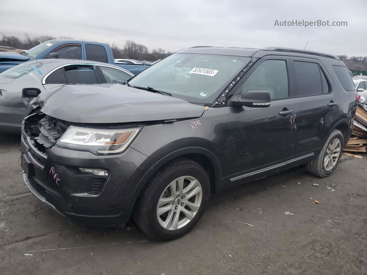 2018 Ford Explorer Xlt Charcoal vin: 1FM5K8D87JGB60296