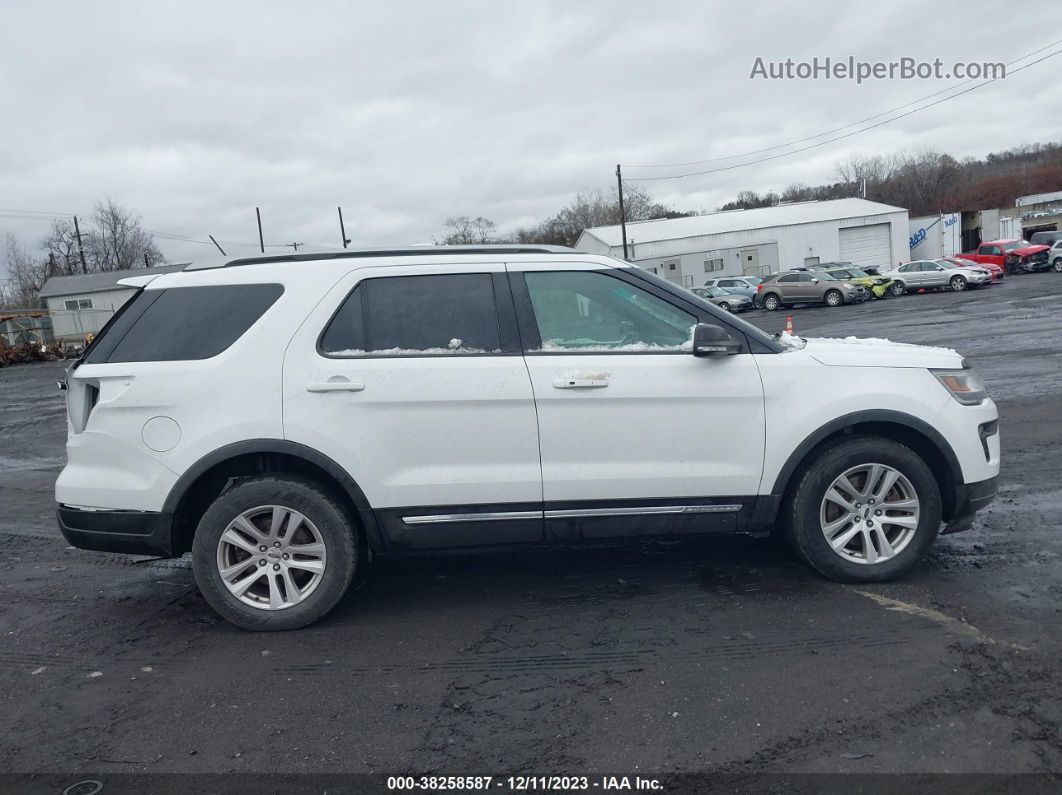 2018 Ford Explorer Xlt White vin: 1FM5K8D87JGC04152