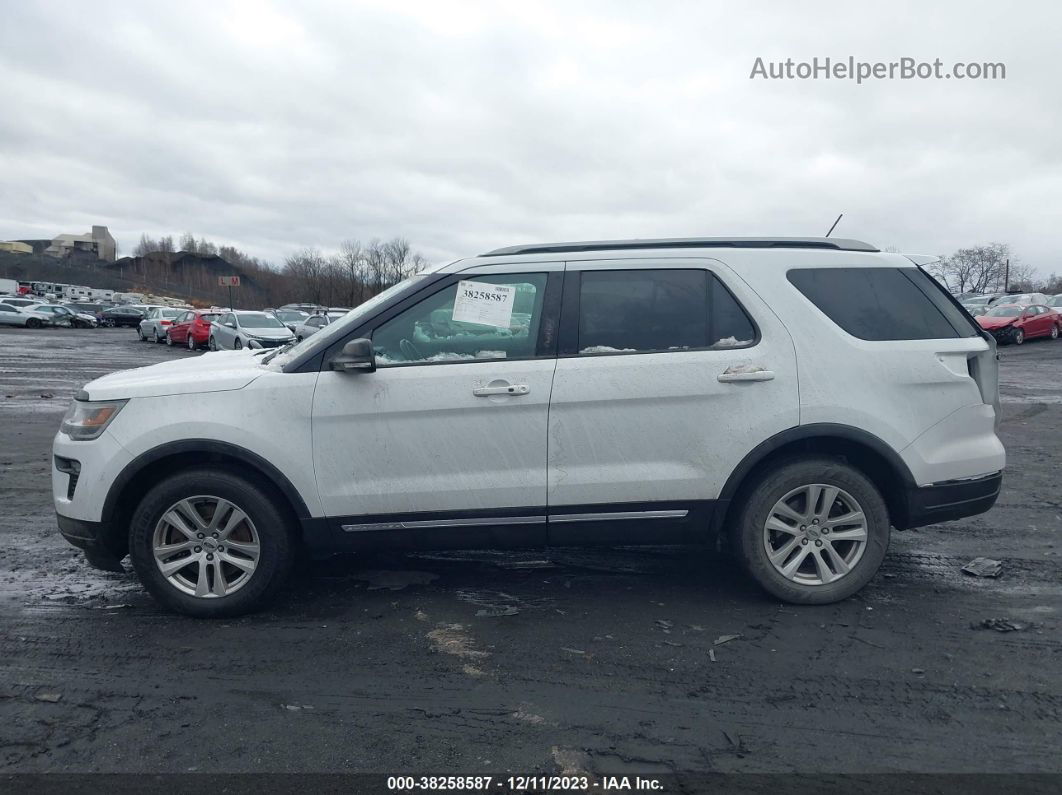 2018 Ford Explorer Xlt White vin: 1FM5K8D87JGC04152