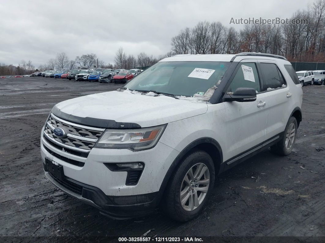 2018 Ford Explorer Xlt White vin: 1FM5K8D87JGC04152