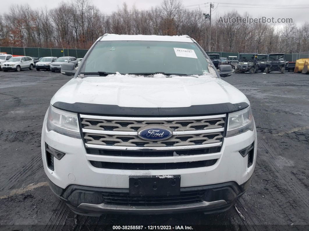 2018 Ford Explorer Xlt White vin: 1FM5K8D87JGC04152