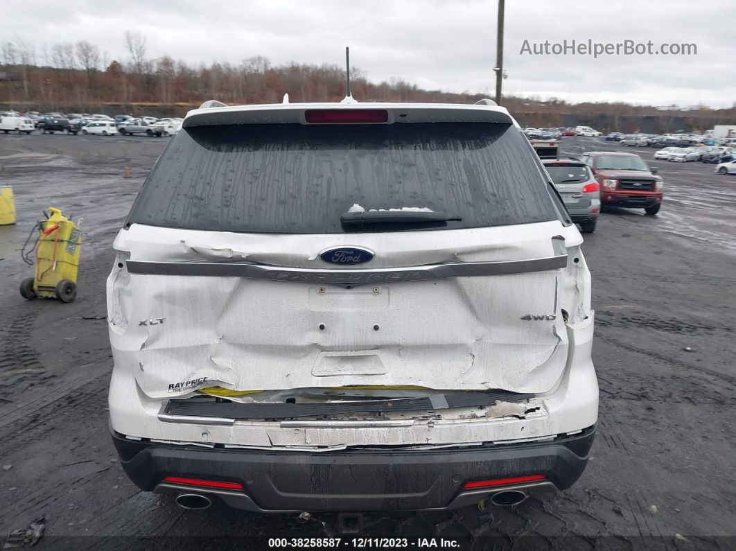 2018 Ford Explorer Xlt White vin: 1FM5K8D87JGC04152