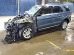 2018 Ford Explorer Xlt Blue vin: 1FM5K8D87JGC29844