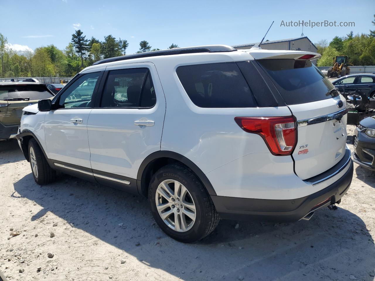 2018 Ford Explorer Xlt White vin: 1FM5K8D87JGC91535