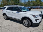 2018 Ford Explorer Xlt White vin: 1FM5K8D87JGC91535