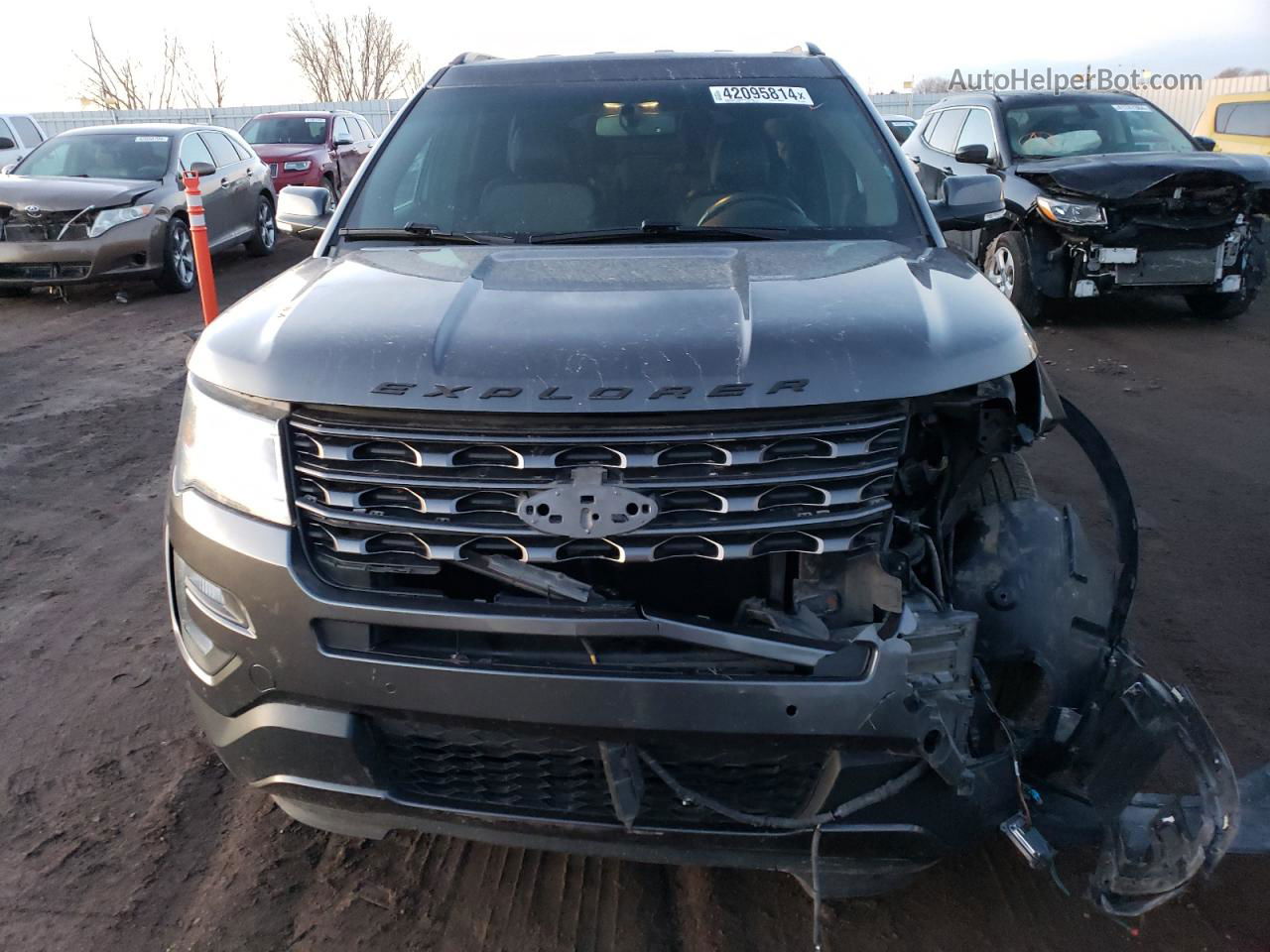 2017 Ford Explorer Xlt Gray vin: 1FM5K8D88HGA21532