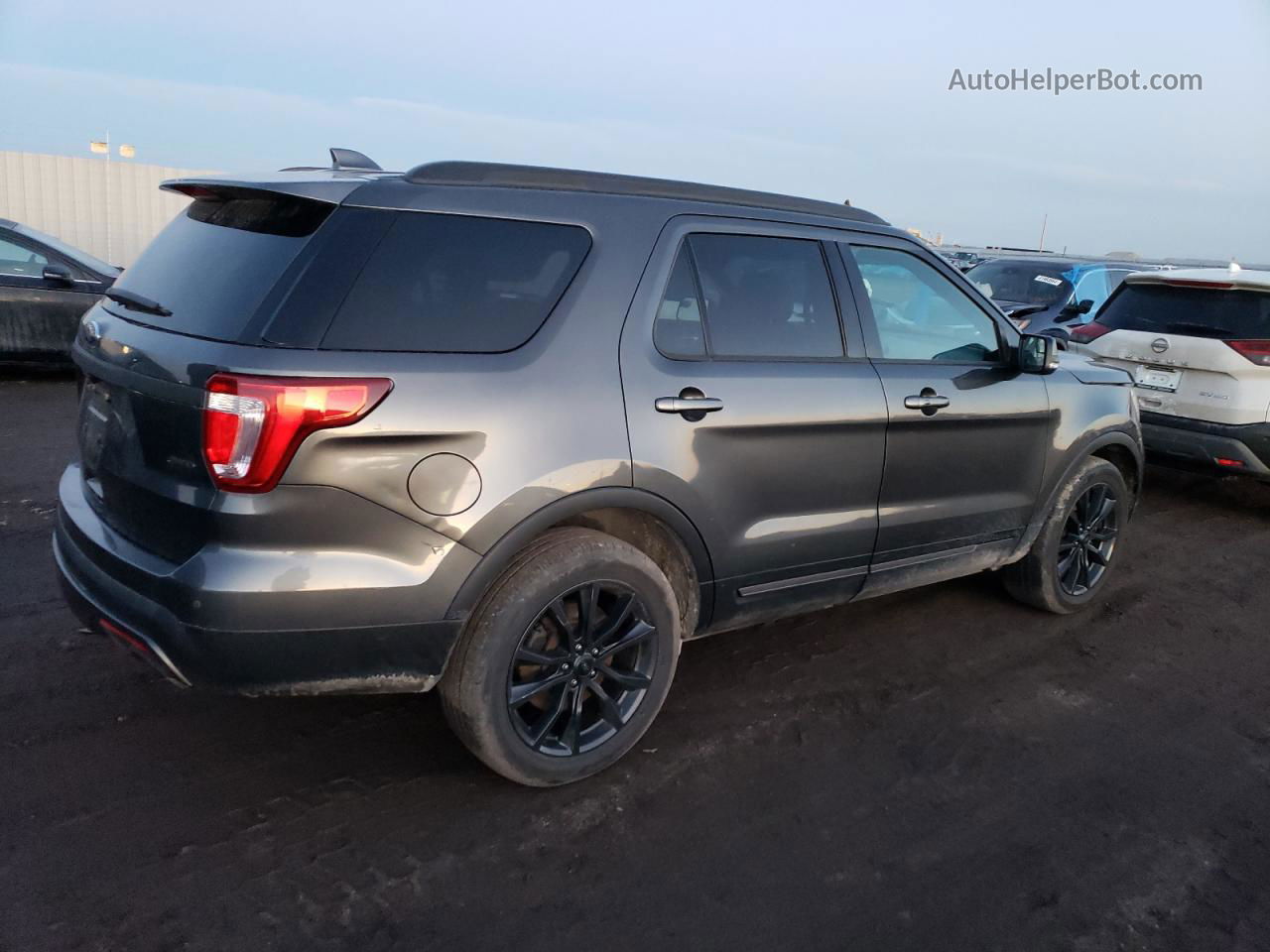 2017 Ford Explorer Xlt Gray vin: 1FM5K8D88HGA21532