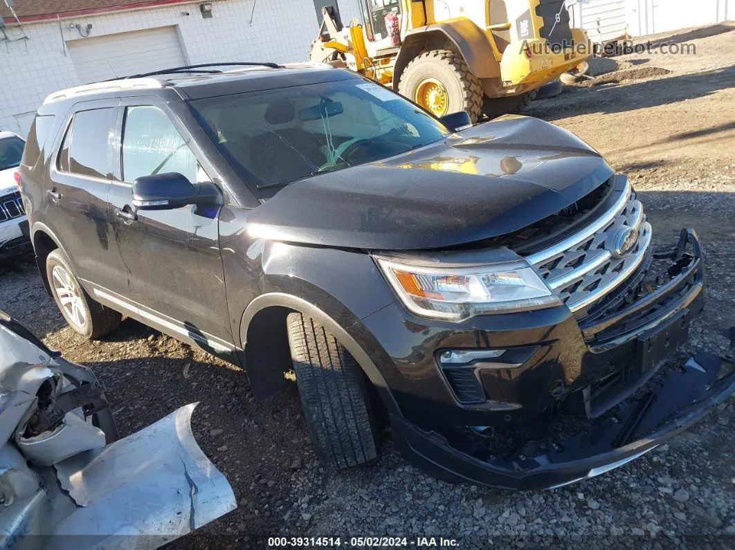 2018 Ford Explorer Xlt Black vin: 1FM5K8D88JGA23223