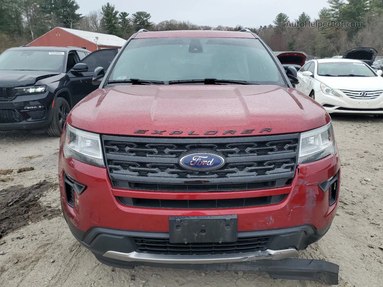 2018 Ford Explorer Xlt Red vin: 1FM5K8D88JGA61356