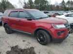 2018 Ford Explorer Xlt Red vin: 1FM5K8D88JGA61356