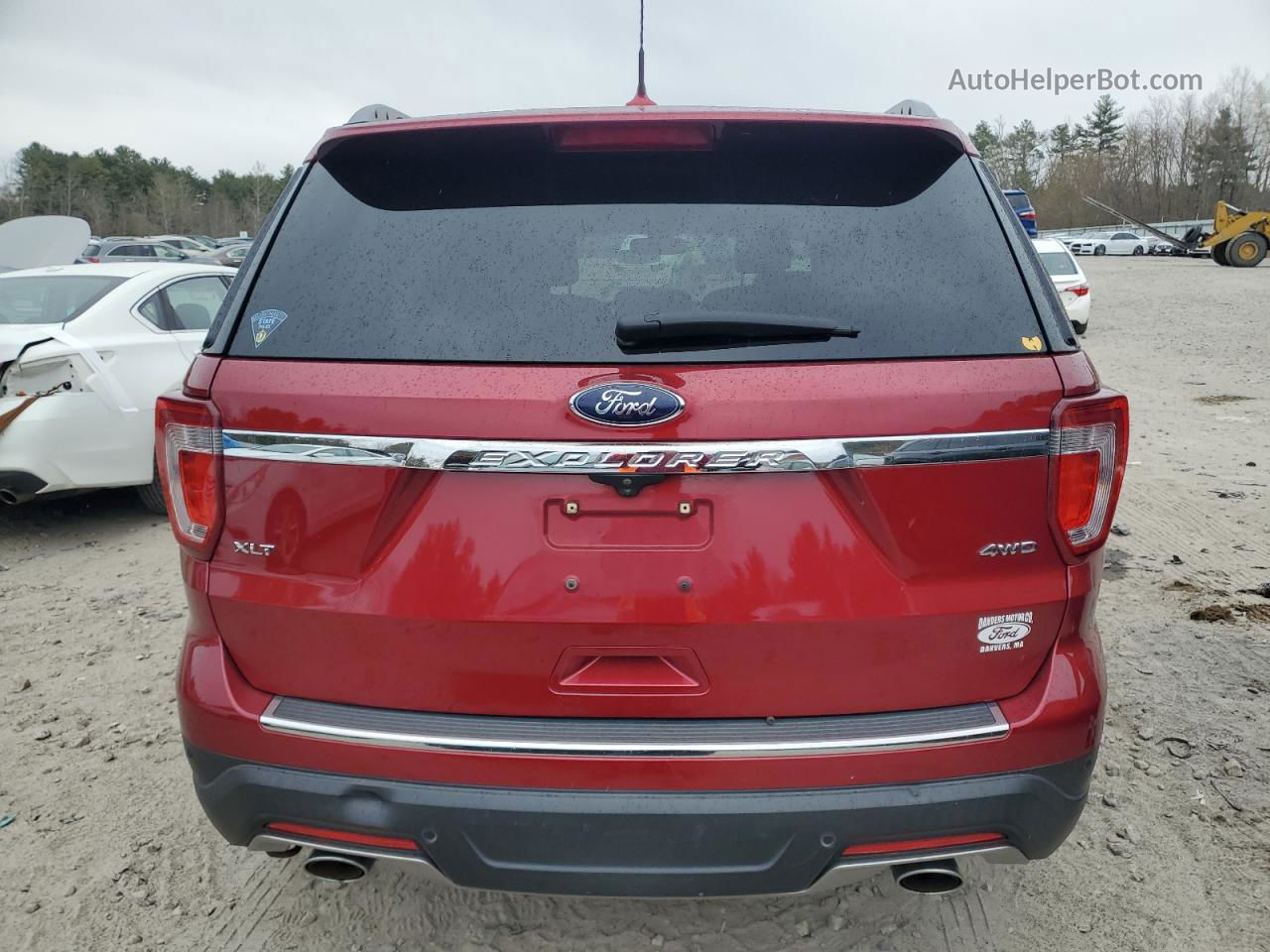 2018 Ford Explorer Xlt Red vin: 1FM5K8D88JGA61356