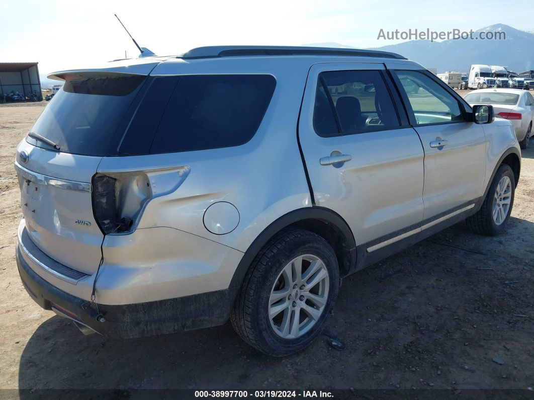 2018 Ford Explorer Xlt Silver vin: 1FM5K8D88JGA96804