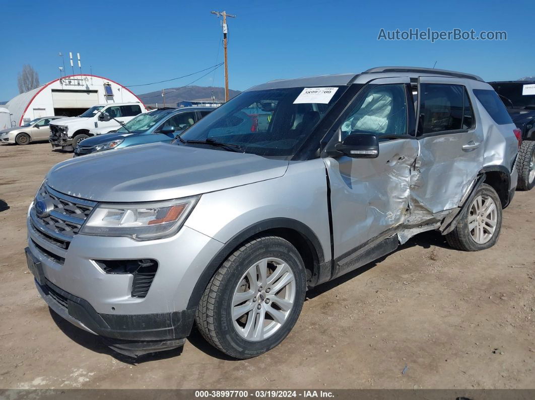 2018 Ford Explorer Xlt Silver vin: 1FM5K8D88JGA96804