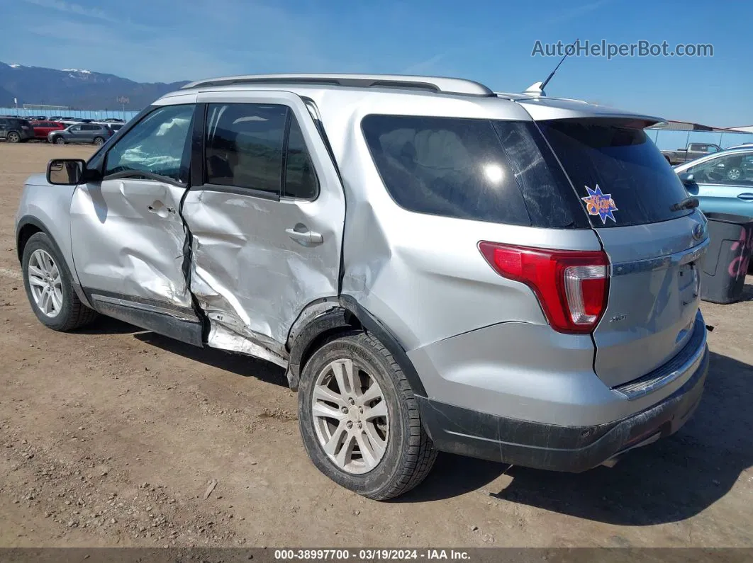 2018 Ford Explorer Xlt Silver vin: 1FM5K8D88JGA96804