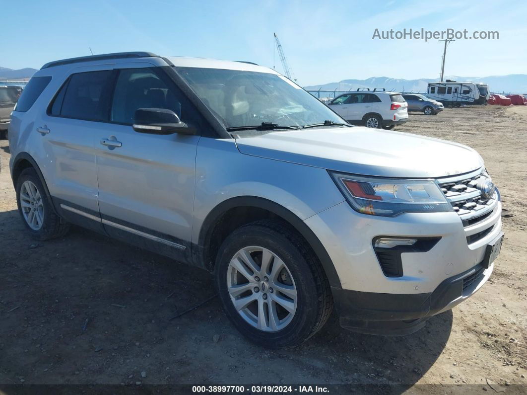 2018 Ford Explorer Xlt Silver vin: 1FM5K8D88JGA96804