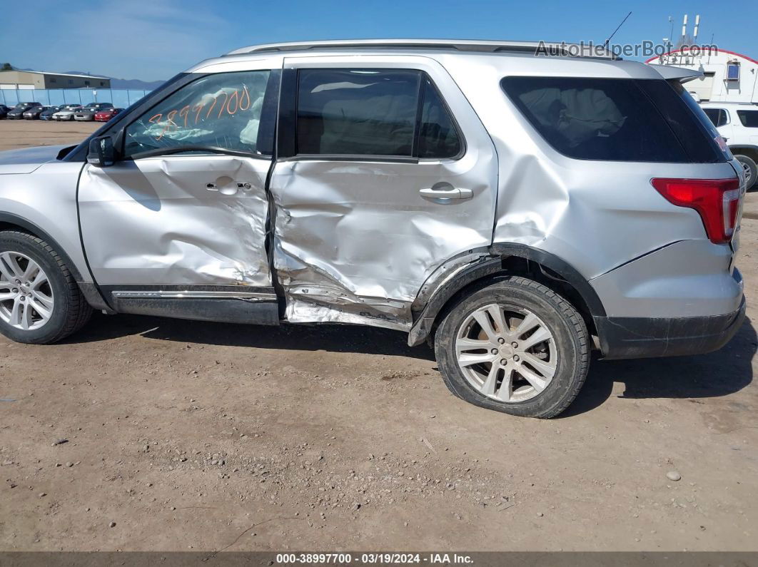 2018 Ford Explorer Xlt Silver vin: 1FM5K8D88JGA96804