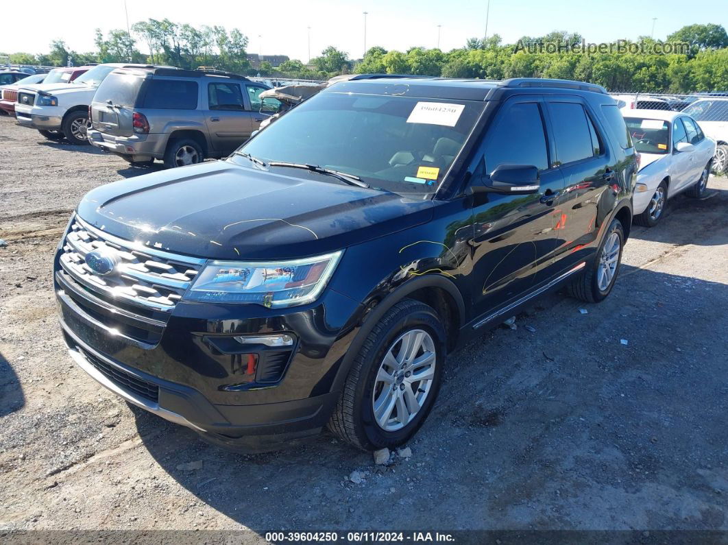 2018 Ford Explorer Xlt Black vin: 1FM5K8D88JGB02908