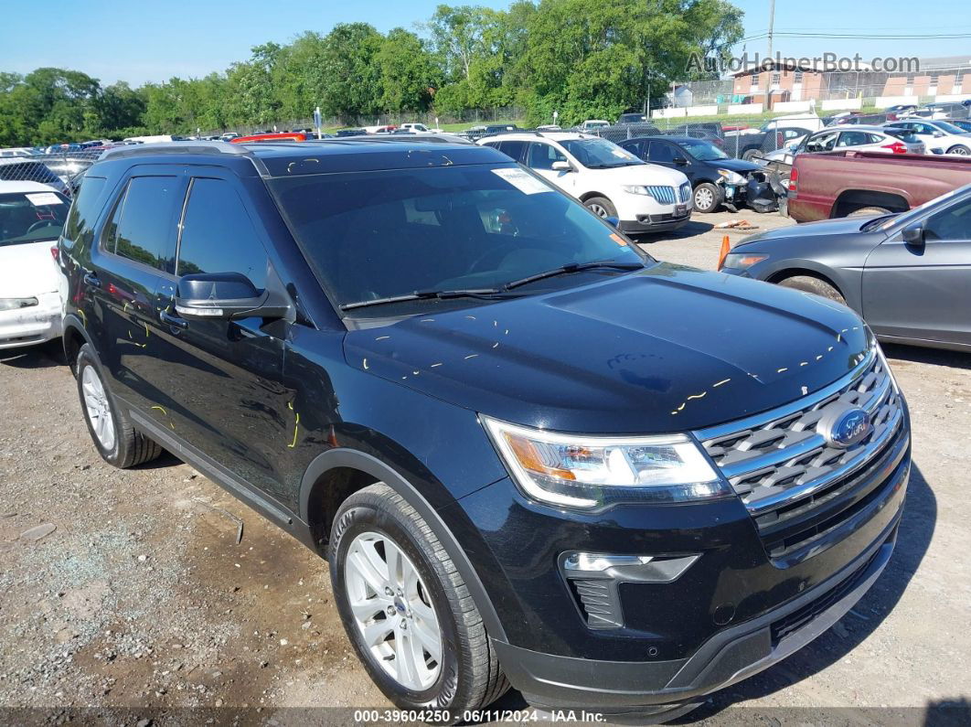 2018 Ford Explorer Xlt Black vin: 1FM5K8D88JGB02908