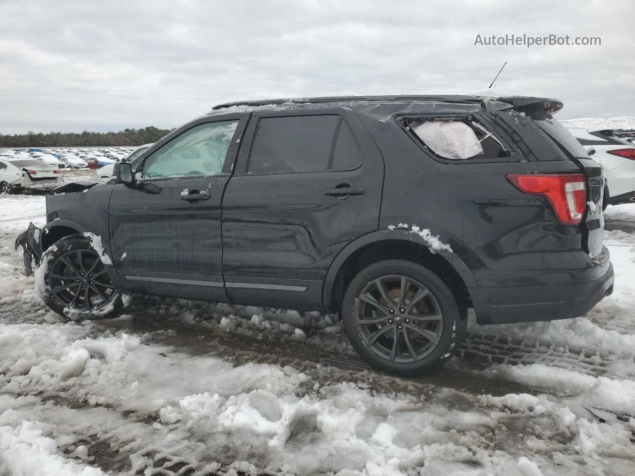 2018 Ford Explorer Xlt Black vin: 1FM5K8D88JGB86616