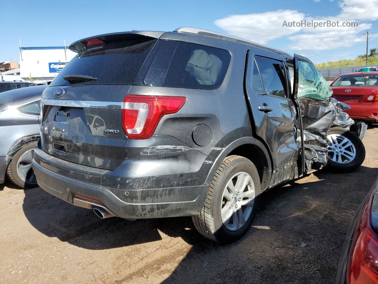 2018 Ford Explorer Xlt Gray vin: 1FM5K8D88JGC29481