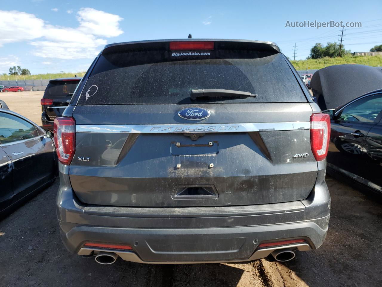 2018 Ford Explorer Xlt Gray vin: 1FM5K8D88JGC29481