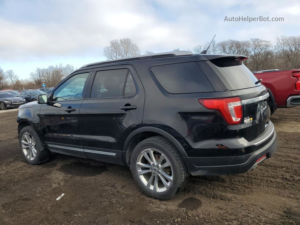 2018 Ford Explorer Xlt Black vin: 1FM5K8D88JGC41226