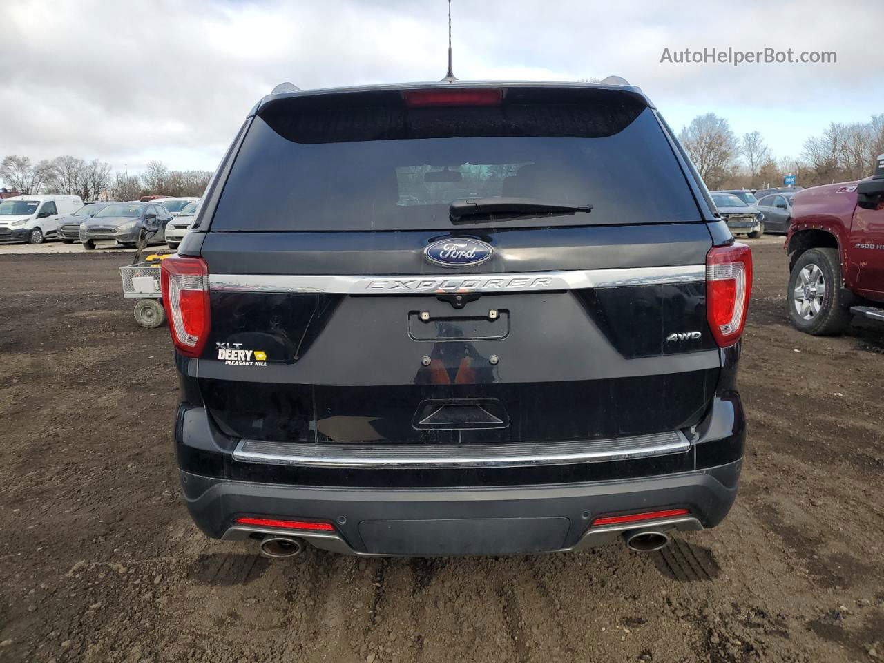 2018 Ford Explorer Xlt Black vin: 1FM5K8D88JGC41226