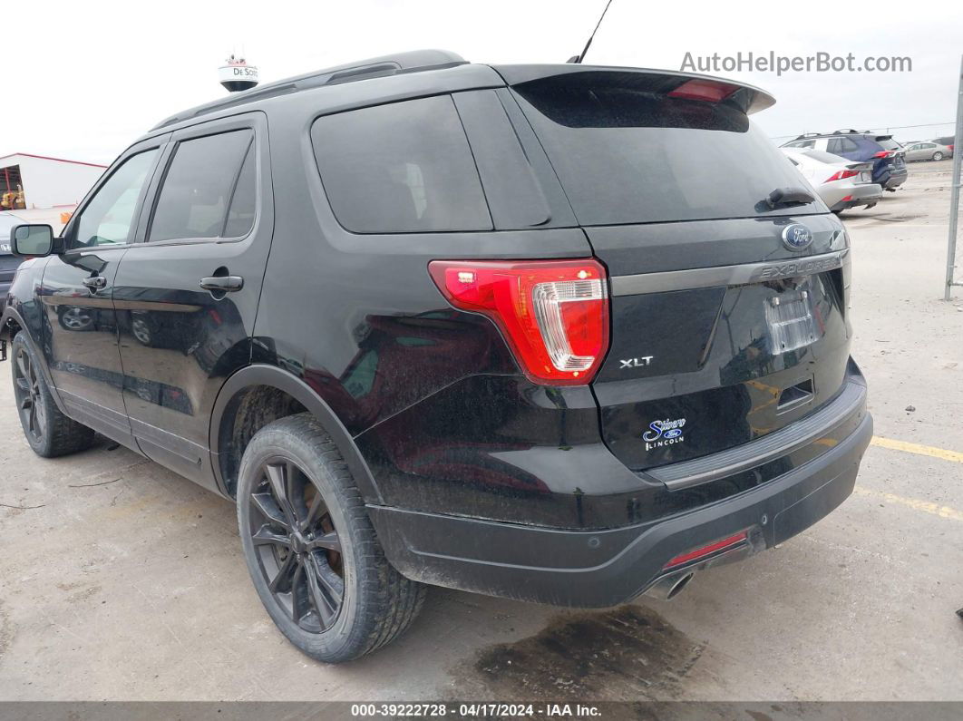 2018 Ford Explorer Xlt Black vin: 1FM5K8D88JGC85968