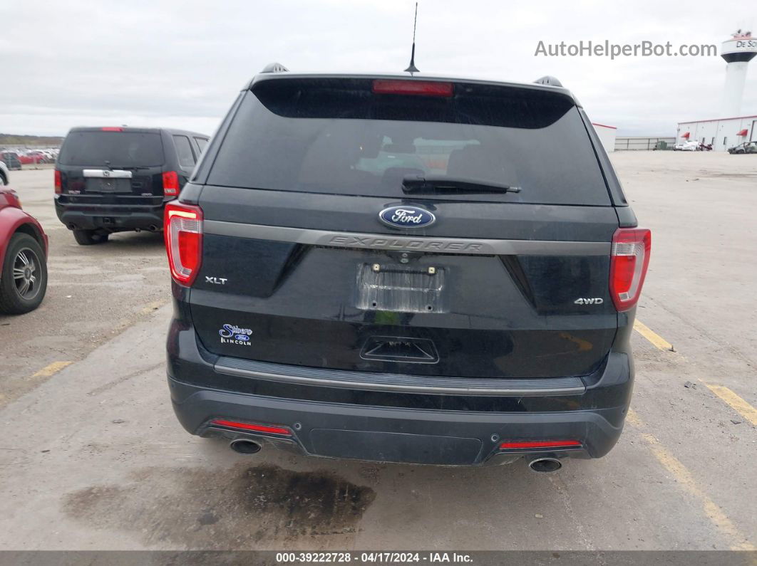 2018 Ford Explorer Xlt Black vin: 1FM5K8D88JGC85968